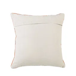 BLANC9 Orange & Cream-Coloured Set of Single Geometric Square Cushion Covers image 4