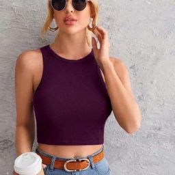 SELVIA Wine Regular Fit Top-image-41