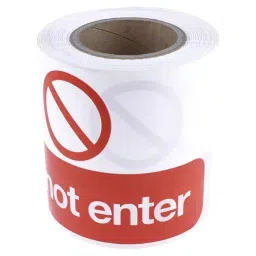 RS PRO Red/White Polyethylene 100m Barrier Tape, 866068-image-14