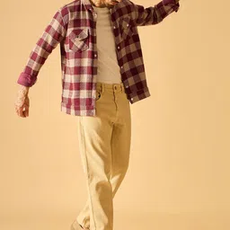 AKS Men Checked Open Front Jacket image 2