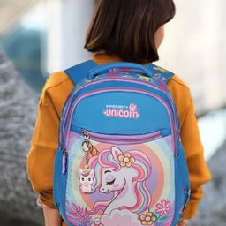 Priority Kids Unicorn Printed School Backpack-image-58