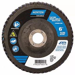 Norton 152.4 mm (6 Inch) P60 Grit Zirconia Alumina Flap Disc, 23Z672-image-99