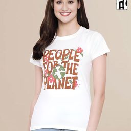 Mast & Harbour Women Pack of 2 Typography Printed Round Neck Cotton T-shirts-image-72