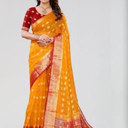 Moda Rapido Woven Design Zari Organza Saree-picture-12