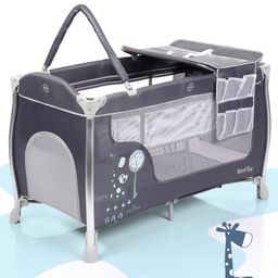 Bonfino Utopia Playpen Cum Cot - Grey-19