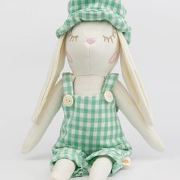 BABY FOREST Cuddly Buddies Miss Rabbit Plush Toy | Handcrafted Soft Animal | Super-Soft & Sturdy Fabric | Ideal for Birthdays & Events | Safe & Eco-Friendly-Height 27 cm-4