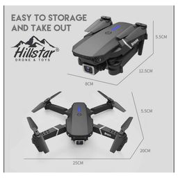 Zyamalox Foldable Remote Control Drone with 12 MP Camera HD Wide Angle Lens Optical Flow Positioning with 1800Mah Battery WiFi FPV 4-Axis Camera 40 Meter Flying Height & 15 Minutes Flying Time (Assorted Color) image 2