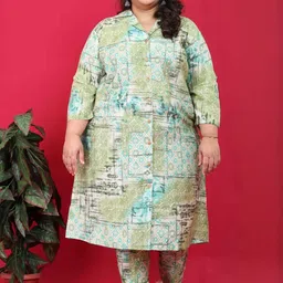 Moda Rapido Women Printed Cotton Blend Shirt With Trouser-picture-45