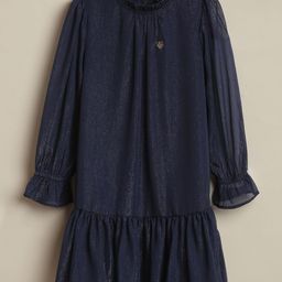 Allen Solly Junior Girls Puff Sleeve Drop-Waist Dress-picture-37