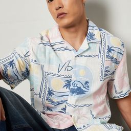 max Men Conversational Printed Cuban Collar Casual Shirt-image-49