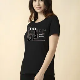 SZN Women Typography Printed T-shirt-picture-31