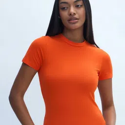 Nun Women Pure Cotton Slim Fit T-shirt-16