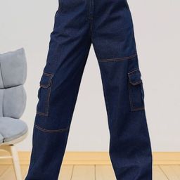 all about you Women Flared High-Rise Cotton Jeans-image-93