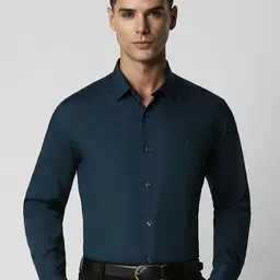 van heusen V Dot Men Green Slim Fit Casual Shirt-picture-28