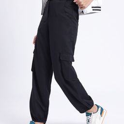 glitchez Women Rugged Layers Regular Fit Cargo Style Joggers-image-34