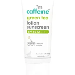 mCaffeine Green Tea Lotion Sunscreen SPF 50 PA ++ - 50 ml-47