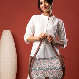 ZOUK Hooghly Nouveau Multicolor Printed Luna Shoulder Bag-29