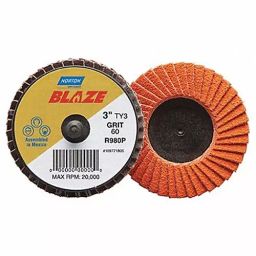 Norton 76.2 mm (3 Inch) 40 Grit Ceramic Flap Disc, 40HV26-image-41