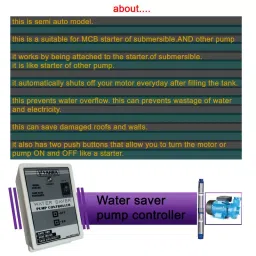 Vahra Technology Semi Automatic Water Level Controller for Direct Switch Mcb Type Starter,  vt20-MS image 2