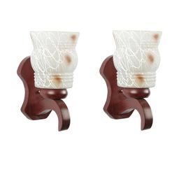 Somil Premium Designer Glass Wall / Night Lamp Elegant & Stylish Dcor Accent for Modern Interiors, color- Brown, White, Size:- 21.5 X 26 X 30.5 CM-image-81