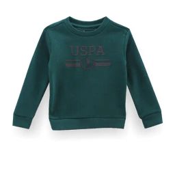 U.S. Polo Assn. Kids Teal Printed Full Sleeves Sweatshirt-image-82