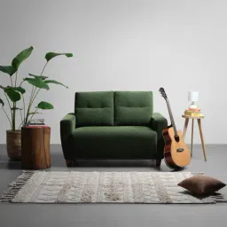 Sleepyhead Yolo Avocado Green Fabric 2 Seater Sofa-picture-15