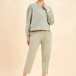 Sweet Dreams Sage Green Regular Fit Track Suit-image-63