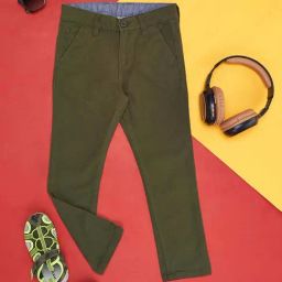 Pantaloons Junior Olive Regular Fit Trousers-image-31