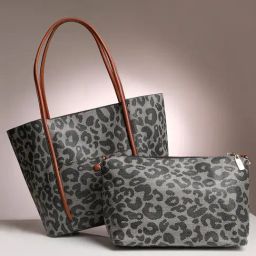 HauteSauce Grey Printed Medium Tote Bag-9