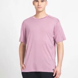 adidas Yoga Purple Regular Fit Sports T-Shirt-image-53