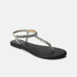 Marc Loire Women Round Toe Ethnic T-Strap Flats-picture-54