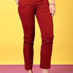V-Mart Women Regular Fit Peg Trousers-picture-16