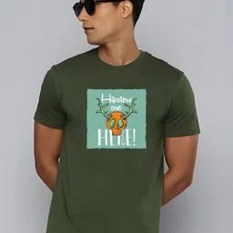KaamBhari Graphic Printed Round Neck Pure Cotton T-shirt-picture-24
