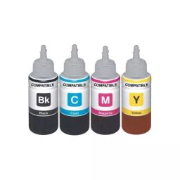 Dubaria Refill Ink Black and Tri Color 100 ml Each Bottle Pack for HP 830 Plotter Printer, HP 728-22