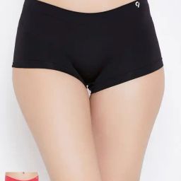 C9 Airwear Black & Pink Boy Shorts Panty (Pack Of 2)-image-87