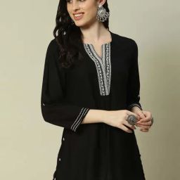 Rangriti Black Embroidered Top-image-19