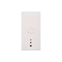 Legrand Bell Push with Indicator Myrius Classic White 6 Amp 1 Module 1 Way, 6792 21-3