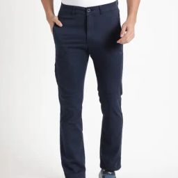 Wildcraft Navy Cotton Regular Fit Trackpants-image-10