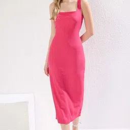 Trendyol Fuya Women Sleeveless Sheath Midi Dress-picture-32