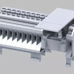 Connectwell Modular Distribution Blocks 14 Outputs of 4 Sq.mm Yellow CDB4/6Y image 1