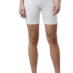 SELVIA White Sports Shorts-image-43