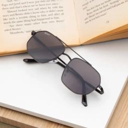 Ted Smith Black Aviator UV Protection Unisex Sunglasses-picture-14