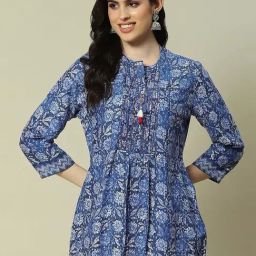 Rangriti Blue Printed Top-image-83