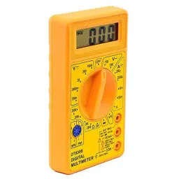 SCHOFIC AC/DC Hand-Held Digital Multimeter with Diode Transistor Test Function ‎Yellow, ‎DT830D image 2