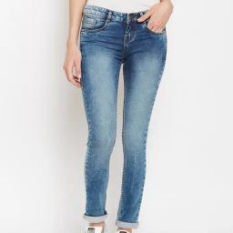 Crimsoune Club Blue Cotton Low Rise Jeans-image-47