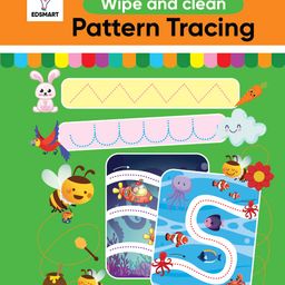 Wipe and Clean: Reusable Pattern Tracing Book - Pre-Writing Pattern tracing | Best Pencil Control Tracing Book for Kids with FREE Pen Included [16 pages] image 1