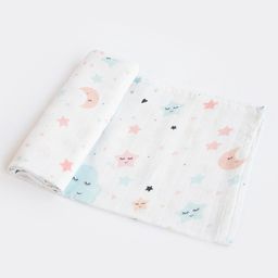 Yellow Doodle Organic Cotton Swaddle Wrappers - Peach-image-99