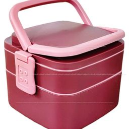 FunBlast Lunch Box with Spoon Muddy - Pink-14