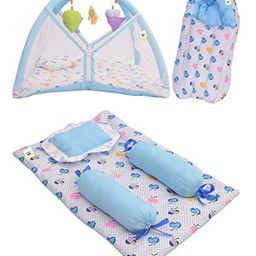 Toddylon New Born Baby Sleeping Essential Bedding Set - Blue-10