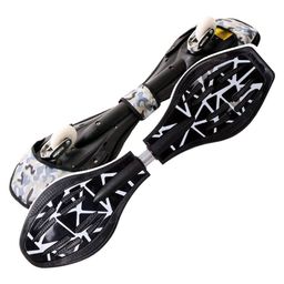 SANJARY  2 WHEELS Wave Board  - Color and Design May Vary-21